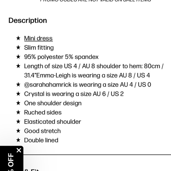 NWT Princess Polly The Goddess Mini Dress in Orange Size 6 - Picture 11 of 11